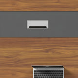 LAKIQ Rectangular Office Conference Room Table Modern Desktop Computer Desk Working Table Rectangle Meeting Room Table - Without Chairs (110.2" L x 51.2" W x 29.5" H) LAKIQ