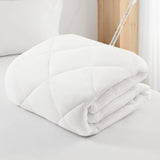 Sleep Philosophy Waterproof Mattress Protector Full Size Mattress Pad, 3M Scotchgard, Quilted & Fitted Microfiber Mattress Topper, Noisless & Deep Pocket Fits Up to 20" Mattress, Full White Sleep Philosophy