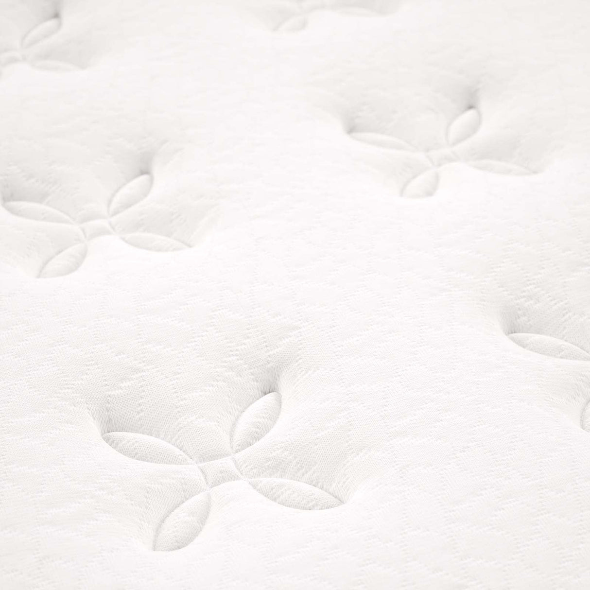 Modway Jenna 14” Innerspring and Memory Foam California King Mattress With Individually Encased Coils, White Modway