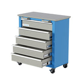 LARBANKE Combination Tool Cabinet,3 Different Types of Tool Cabinets with Connecting Buckle:5-Drawer/7-Drawer/Double-Door Tool Cabinet,Individually Usable,Large Rolling Tool Chest with Wheels LARBANKE