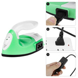 QWORK Mini Craft Iron Mini Heat Press, Heat Machine for Fabrics & Heat Transfer Vinyl, DIY T-Shirts, Shoe, Green QWORK