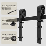 ROOMTEC 30"x84" Solid Pine Bi-Fold Closet Door, White Finish Folding Interior Door, Pre-Assembled, with Track Hardware, for Bedroom, Wardrobe, Laundry Room ROOMTEC