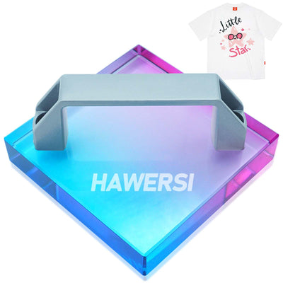 HAWERSI HTV Cooling Block with Handle,Craft Tool for Cooling Vinyl Heat Press,Accessories for Cricut Sublimation Paper,Heat Transfer Vinyl,Sublimation HTV, DTF Film,Iron on Vinyl,Heat Transfer Paper