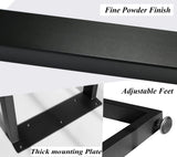 Luffioner 16” Bench Legs,Metal Table Legs Heavy Duty Furniture Legs 16",Coffee Table Legs Side Table Legs,16”Height 11”Wide,Set of 2 Luffioner