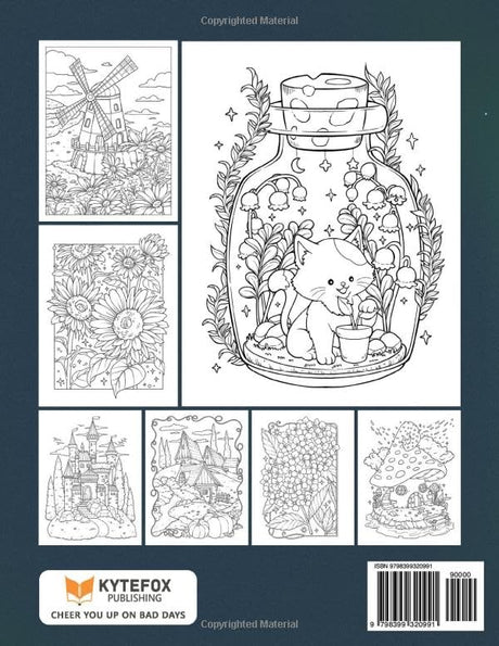 Stress Relief: Adult Coloring Book with Animals, Landscape, Flowers, Patterns, Mushroom And Many More For Relaxation WoodArtSupply