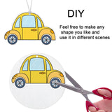 100 pcs sublimation air fresheners blanks Sublimation Blanks Products DIY Air Freshener for Car and Home Hanging Decoration Sublimation car freshener blanks (round)) GEKIXUTP