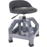 Heavy Duty Adjustable Height Rolling Shop Stool With Tool Tray Speedway Motors
