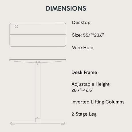 FitStand Adjustable Stand Up Desk with Memory Preset, Standing Desk 55 x 24 Inch Electric Stand Up Desk Home Office Desk Computer Workstation Sit Stand Desk, Splice Black Top + Black Frame FitStand