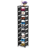 esonstyle 10 Tiers Shoe Rack, Space Saving Shoe Shelf Organizer, Tall Narrow Shoe Rack for Door Entryway, Closet esonstyle