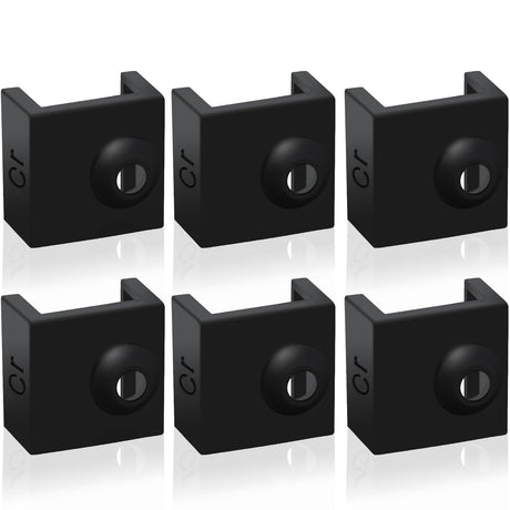 3D Printer Hotend Silicone Sock, 6 PCS Heater Block Silicone Cover for Creality Ender 3/3 Pro/3 V2, Ender 5/5 Plus/ 5 Pro, CR 10 Series, MK7/ 8/9 3D Printer Hotend KITANIS