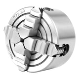 4-Jaw Metal Lathe Chuck, 3inch K72-80 4-Jaw Independent & Reversible Jaw Metal Lathe Chuck Turning Machine Accessories Vikye