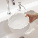 Welloyed 8'' Ceramic Dog Bowl - 70Oz Classic Dog Food Bowl Water Bowl for Medium and Large Breeds, Heavy-Duty Non-Slip Dog Dish, Food Grade Stoneware Pet Bowl, Dishwasher & Microwave Safe, White Welloyed