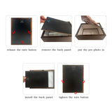 Favonuovy Pet Paw Print Kit with Picture Frame Shadow Box 5x7 for Dogs and Cats Pet Clay Paw Print Impression Kit Keepsake Pet Loss Memorial Sympathy and Remembrance Gifts for Dog Lovers Favonuovy