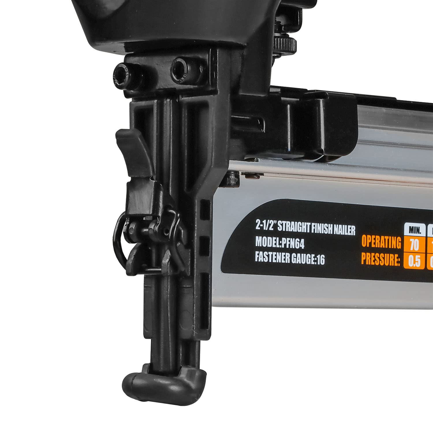 Freeman PFN64 16 Gauge Straight Finish Nailer , Black - WoodArtSupply