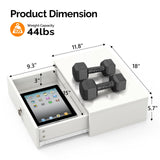 VINGLI Floating Nightstand with Drawer Set of 2, Floating Bedside Table, Wall Mounted Nightstand, Hanging Nightstand White for Bedroom, Floating Wood Night Stand/Side Table, Floating Nightstands VINGLI