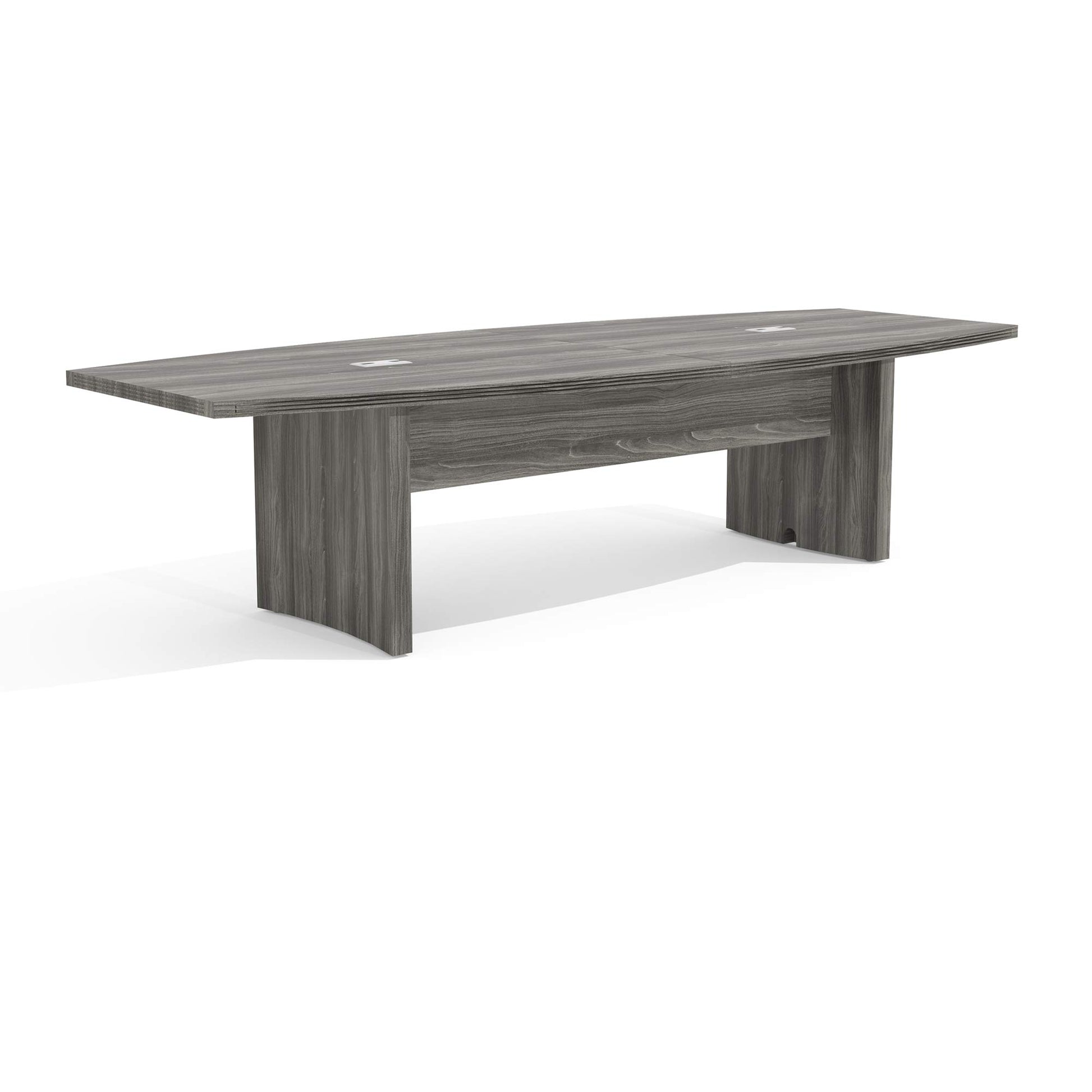 Safco Aberdeen 10ft Conference Table Contemporary Laminate Gray Steel Ideal for Modern Business and Meeting Rooms 367 lbs. Weight ACTB10LGS - WoodArtSupply