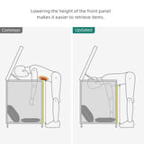 YITAHOME 230 Gallon Wicker Deck Box, XXL All-Weather Outdoor Storage Box, Rattan Storage Bin for Patio Furniture, Outdoor Cushions, Pool Storage and Garden Tools - Black YITAHOME