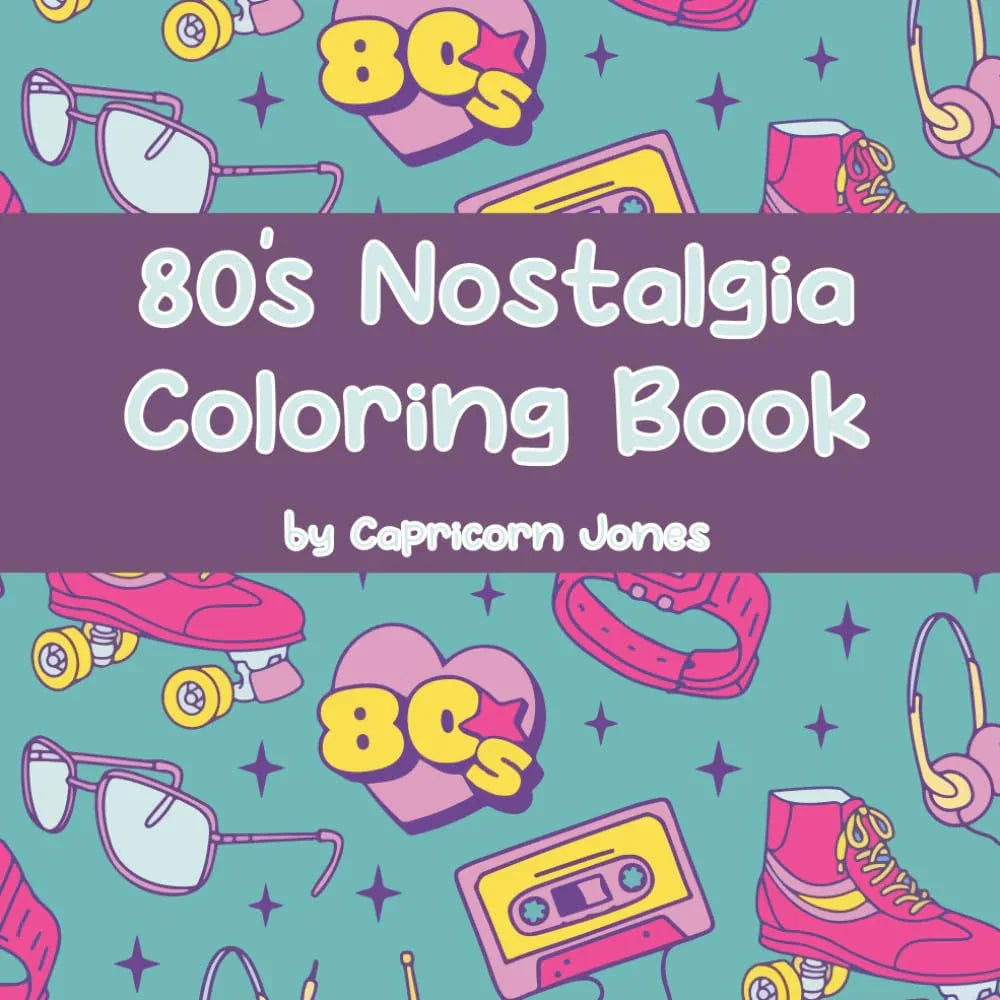 80's Nostalgia Coloring Book WoodArtSupply