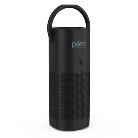 Pure Enrichment PureZone Mini Portable Air Purifier - Cordless True HEPA Filter Cleans Air & Eliminates 99.97% of Dust, Odors, & Allergens Close to You - Cars, School, & Office (Black) Pure Enrichment