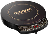 Nuwave Precision Induction Cooktop Gold, 12” Shatter-Proof Ceramic Glass Surface, Large 8” Heating Coil, Portable, 51Temp Settings 100°F to 575°F, 3 Wattage Settings 600, 900, and 1500 Watts Nuwave
