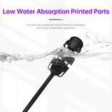 RESIONE High Precision 3D Printer Resin, K+ Resin - Stiff and Tough ABS-Like Resin for Low Water Absorption with Sharp Details and Scratch Resistance (K+ Pure Black 1KG) RI RESIONE