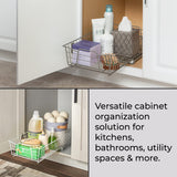 ClosetMaid 11 in. Pull Out Cabinet Organizer, Heavy Duty, Slide Out Pantry Shelves Drawers for Kitchen, Bathroom, White ClosetMaid