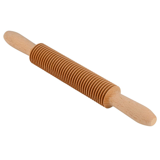 Beech Wood 3mm Spaghetti Pasta Cutter Noodle Lattice Roller Docker Dough Cutter Wooden Rolling Pin Spaghetti Pasta Maker Beechwood Noodle Cutter Rolling Pin Kitchen Cooking Tools