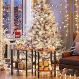 TUTOTAK End Table with Charging Station, Side Table with USB Ports and Outlets, Nightstand, 2-Tier Storage Shelf, Sofa Table for Small Space, 1 Package（2PCS） TB01BB041 TUTOTAK