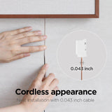 mooas Wooden Frame LED Silent Wall Clock with Remote, Backlit Nightlight, Modern Digital LED Wall Clock Display Sunrise Alarm Melody 5 Brightness for Bedroom Living Room Office Decor- Dark Wood mooas