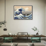 DIY 5D The Great Wave Off Kanagawa by Katsushika Hokusai Diamond Painting Kits for Adults,Full Drill Paint by Numbers Arts Pictures for Home Wall Decor (12x16in) ZZMQ