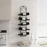 SODUKU Towel Racks for Bathroom Wall Mounted Metal Wine Rack Towel Shelf Towel Holder for Bath Black SODUKU
