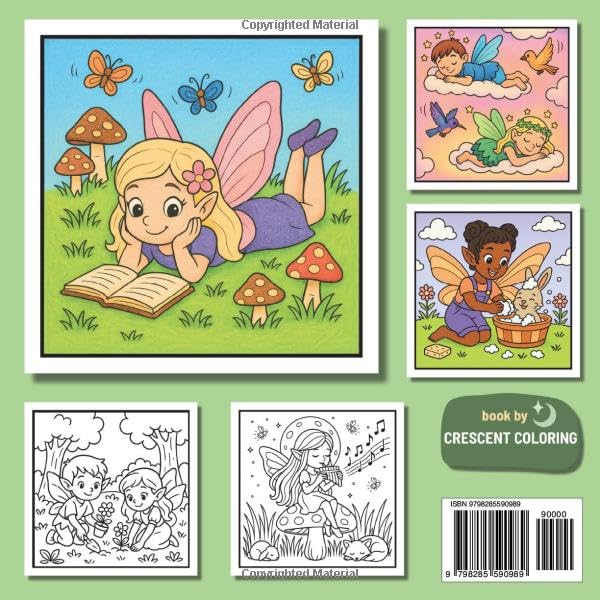 Magical Fairy Friends Coloring Book for Kids: Fairy Coloring Book for Children and Adults Alike! WoodArtSupply
