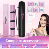 CALLKROON Puzzle mat Holds 2000 Pieces | roll-up Design with Non-Slip Rubber Bottom | 6 Sorting Boxes | Portable Puzzle Storage Box for Adults, Kids (Pink) CallKroon