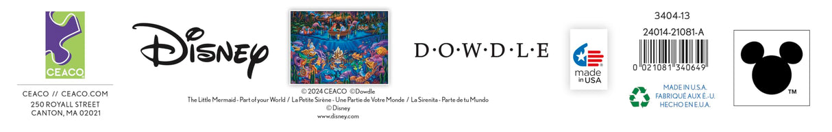 Ceaco - Disney - Dowdle - The Little Mermaid - Part of Your World - 1500 Piece Jigsaw Puzzle Ceaco