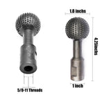 Sphere Rotary Burr, Ball Grinding Head, Sphere Rotary Burr with 5/8-11 Threads for 4 1/2 and 5 Inch Angle Grinder for Making a Bowl, Spoon or The Other Wooden Objects CESFRE