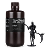 ELEGOO Water Washable ABS-Like 3D Printer Resin, High Durability and Toughness, Low Odor, Wide Compatibility for Mars Saturn Jupiter MSLA DLP LCD 3D Printing, Black 1000g ELEGOO