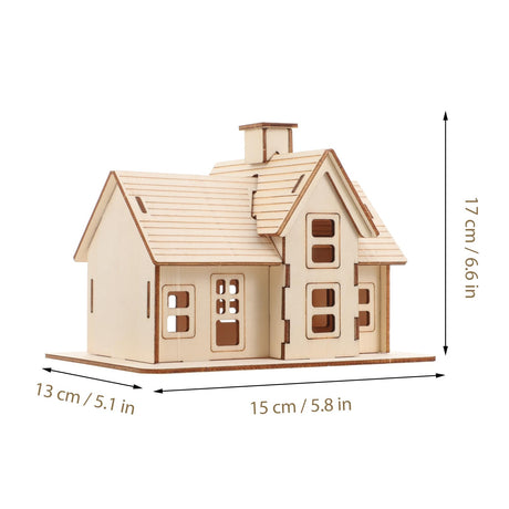 Uonlytech 1 Set diorama puzzles for adults adult puzzle wooden jigsaw puzzles wooden puzzle for adults wooden house model assembly house puzzle funny puzzles model house manual log cabin 3D Uonlytech