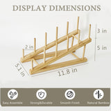 GYSLEOT Book Display Stand Holder, 5-Tier Wooden Book Rack Organizer For Magazines, Tabletop Kids Bookshelf Art Display Shelf For Vendors Craft Trade Shows GYSLEOT