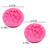 Wehous 2PCS Flower Silicone Mold 3D Cute Flower Resin Candle Molds for Candle Making Silicone Fondant Chocolate Cake Decorating Mold Candle Soap Wax Resin Concrete Clay Casting Craft Mould Wehous