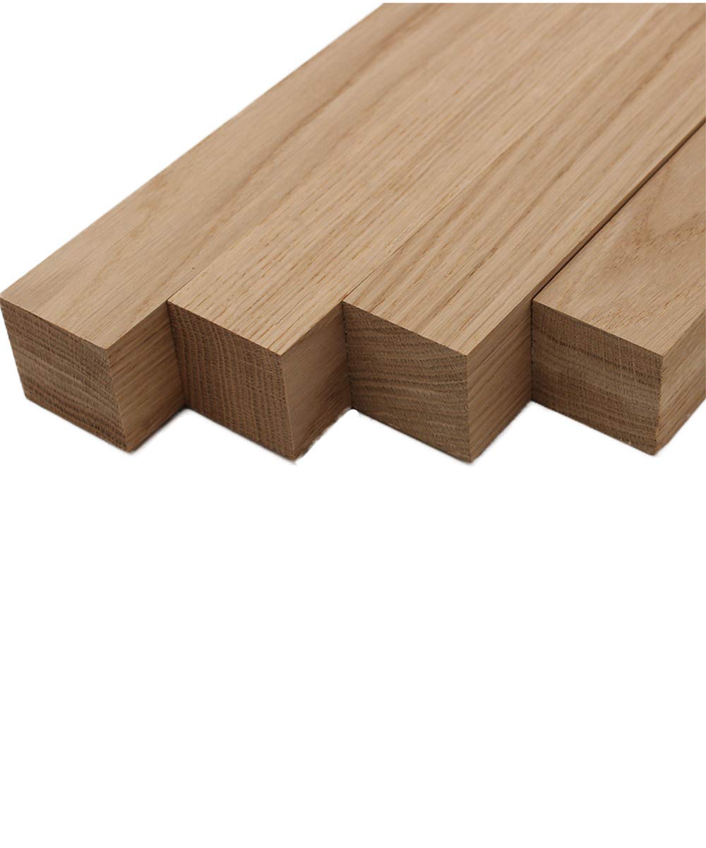 Barrington Hardwoods White Oak Lumber Turning Blanks (4 Pieces) (2" x 2") (2" x 2" x 8") Barrington Hardwoods