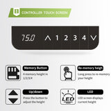 Radlove Dual Motors Height Adjustable 63 x 30 Electric Standing Desk with Curved Design Stand Up Table 4 Memory Keys, Computer Desk with Splice Board Home Office Desk, Brown Top + Black Frame Radlove