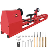 HAowosi Upgraded Wood Lathe 14" x 40", Power Wood Turning Lathe Adjustable 4 Speed 810/1180/1700/2480RPM, Benchtop Mini Wood Lathe with 5 Chisels for Woodworking HAowosi