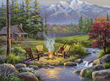 Ravensburger Riverside Livingroom Puzzle - Part of Great Outdoors Series | Unique 300 Piece Challenge for Adults | Softclick Technology Eco-Friendly Materials Ravensburger
