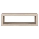 Henn&Hart 47" Wide Rectangular Coffee Table in Beech White, for Home, Living Room, Bedroom, Entertainment Room, Office Henn&Hart