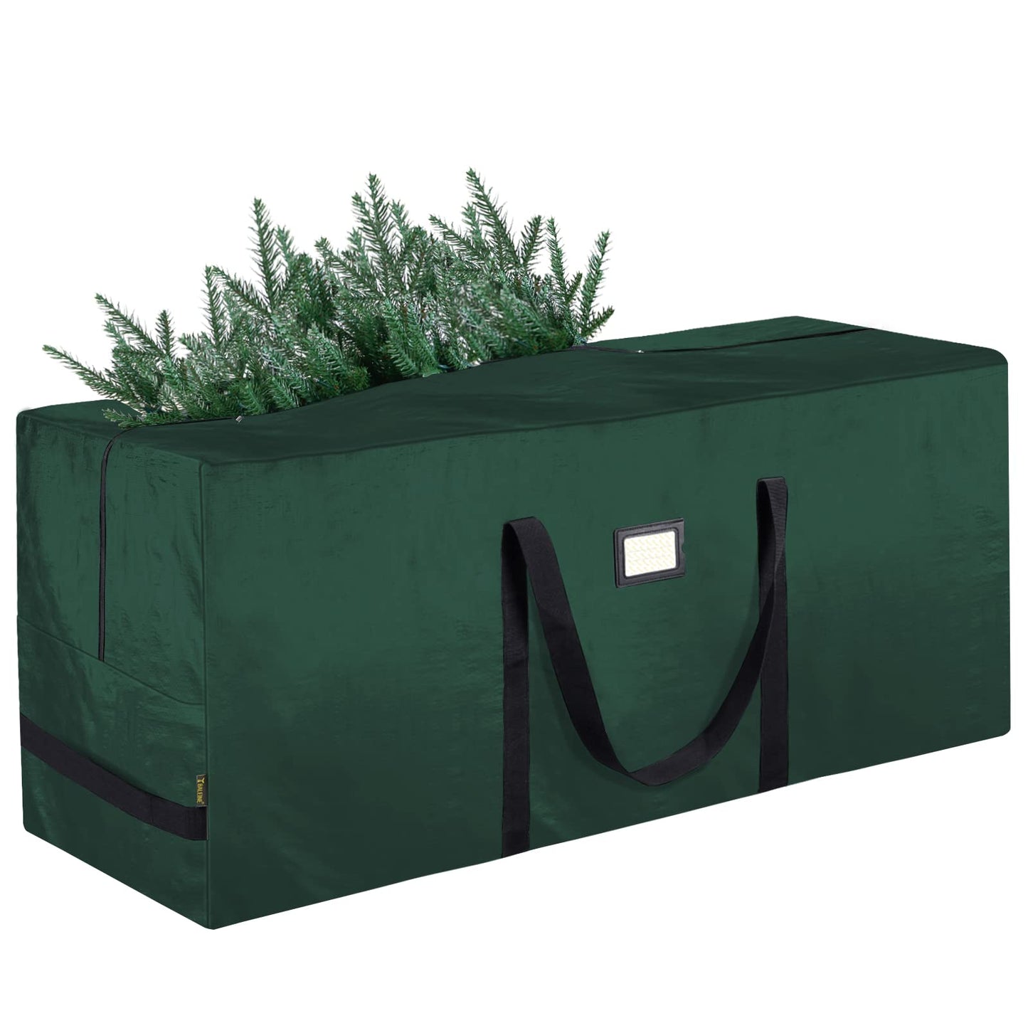 BALEINE 7.5 ft Extra Large Christmas Tree Storage Bag With Reinforced Handles and Dual Zippers for Wide Opening (Green)