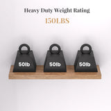 Craftersmark 2pcs Floating Shelf Hardware Heavy Duty Hidden Shelf Brackets Support,Wall Mounting Invisible Floating Shelves Bracket (34" x 6" x 1.5") Craftersmark