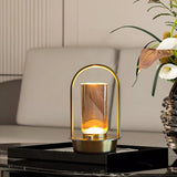 Kipliko Modern Acrylic LED Table Lamp with Arched Metal Frame-Knob Control,Adjustable Brightness,Tri-Color Light Options, Energy-Efficient,Ideal for Bedroom,Living Room,Office.(Gold) Kipliko