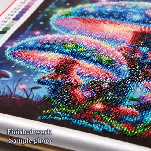 AllAboutEmbroideryUA Neon Mushrooms Bead Embroidery kit DA-3129 Beaded Cross Stitch