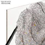 Ampersand Art Supply Wood Gesso Artist Painting Panel: Primed Smooth, 12" x 12", 1/8" Flat Profile Ampersand Art Supply