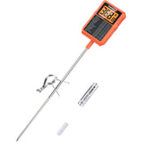 ThermoPro TP510 Waterproof Digital Candy Thermometer with Pot Clip, 8" Long Probe Instant Read Food Cooking Meat Thermometer for Grilling Smoker BBQ Deep Fry Oil Thermometer ThermoPro